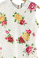 Vestido sleeveless en encaje