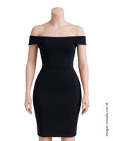 Vestido off shoulder al cuerpo