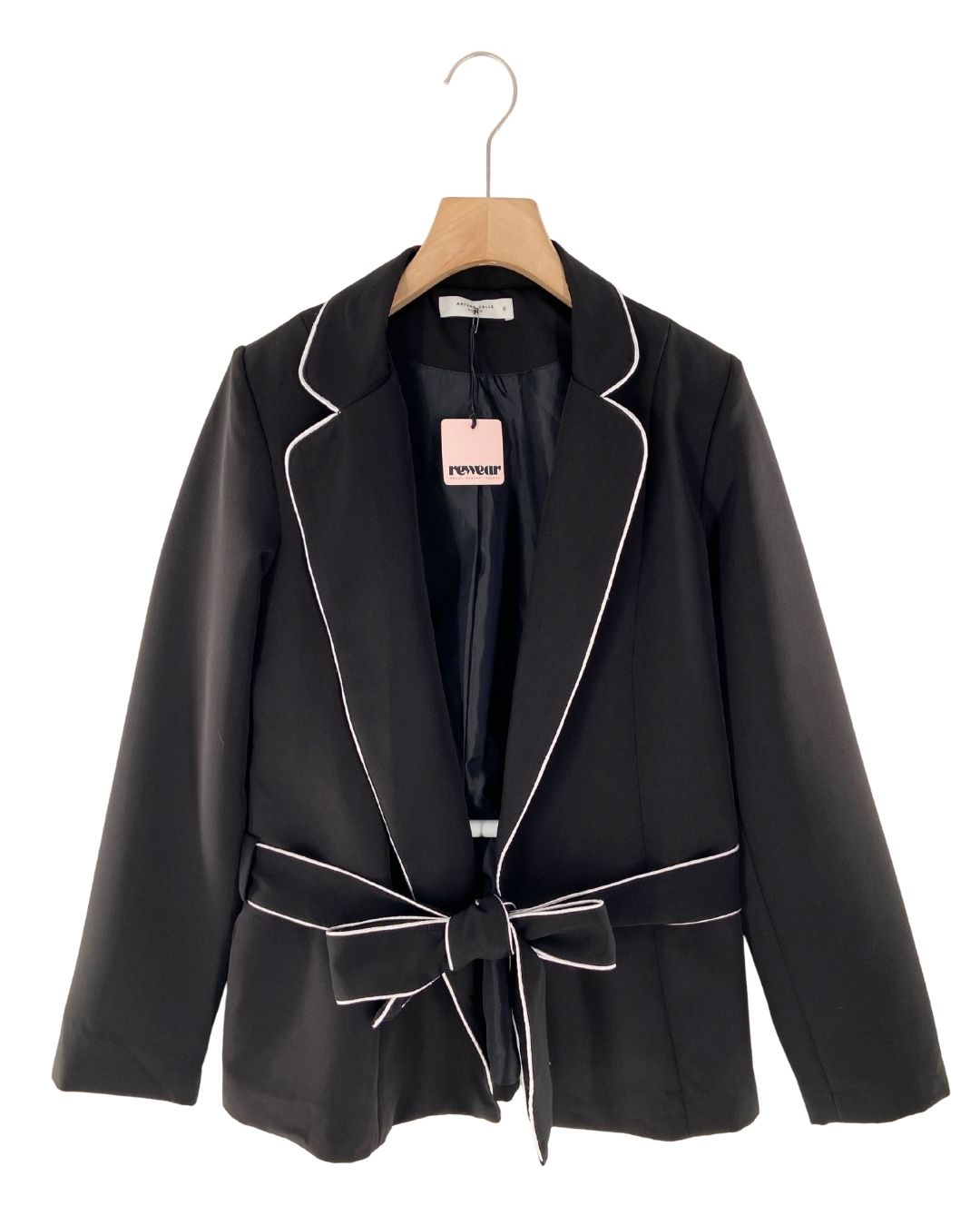 Blazer abierto con cinturon