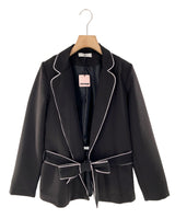 Blazer abierto con cinturon