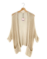 Cardigan tejido abierto