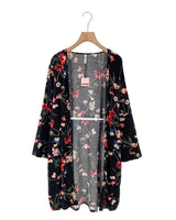 Sobretodo abierto midi print