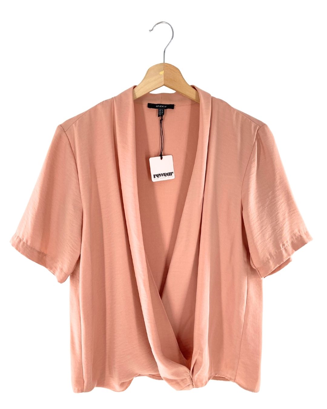 Blusa manga corta cruzada