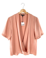 Blusa manga corta cruzada