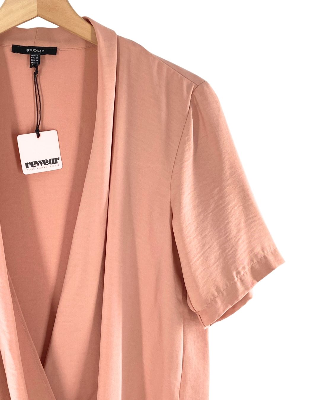 Blusa manga corta cruzada