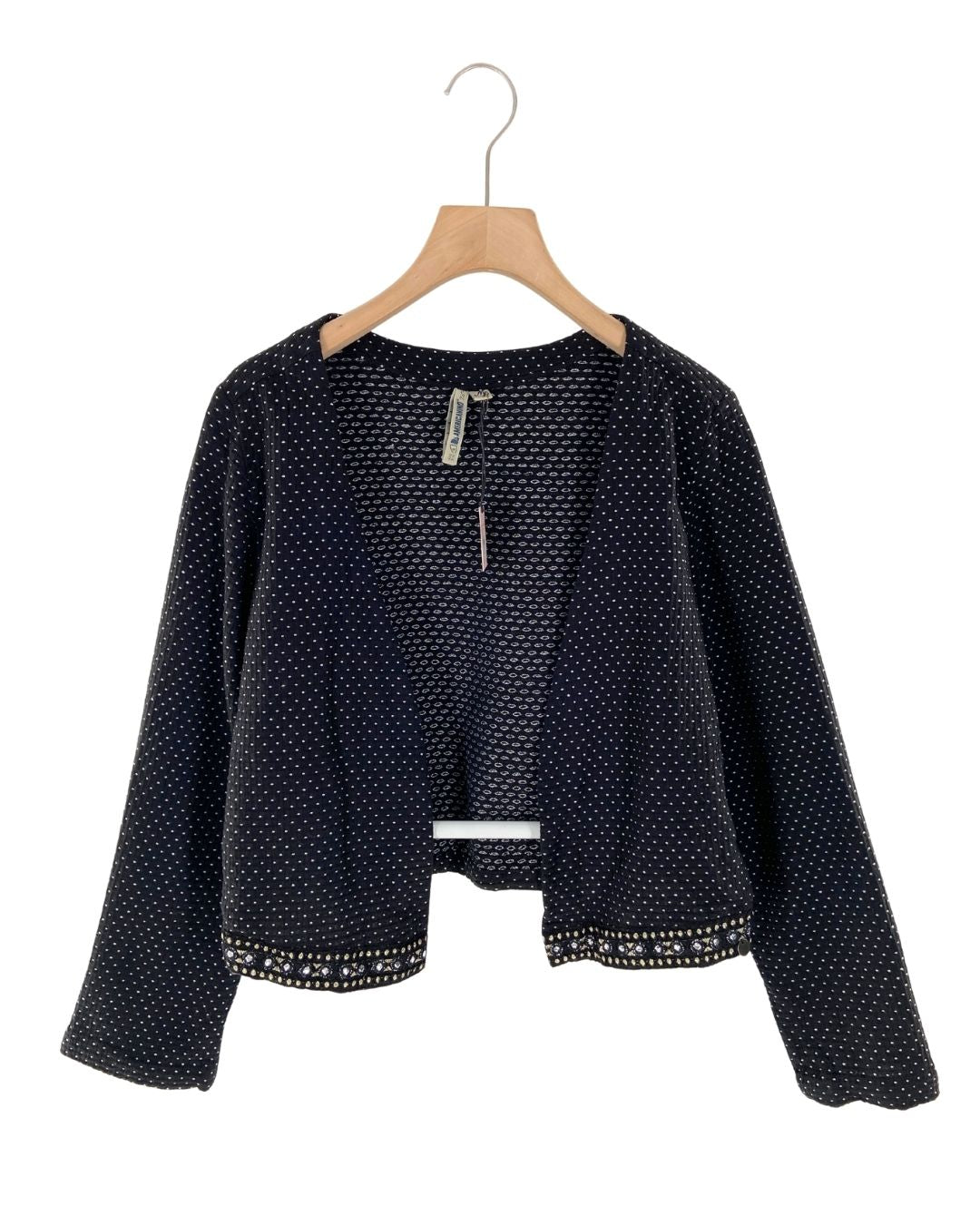 Saco abierto con textura print