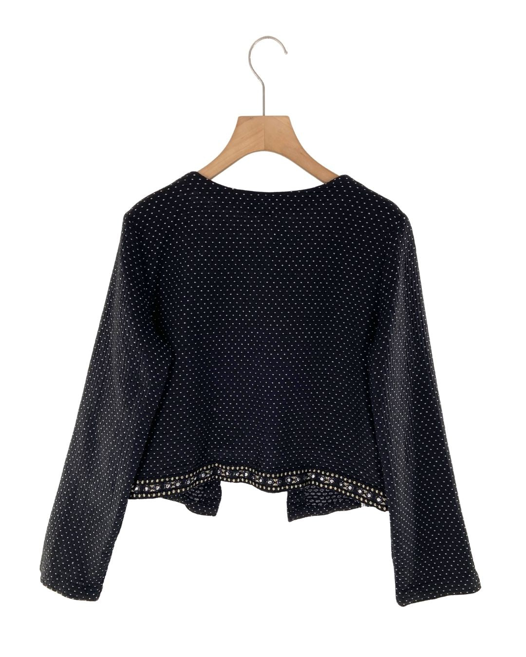 Saco abierto con textura print