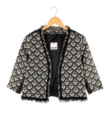 Blazer abierto con texturas