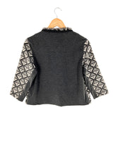 Blazer abierto con texturas