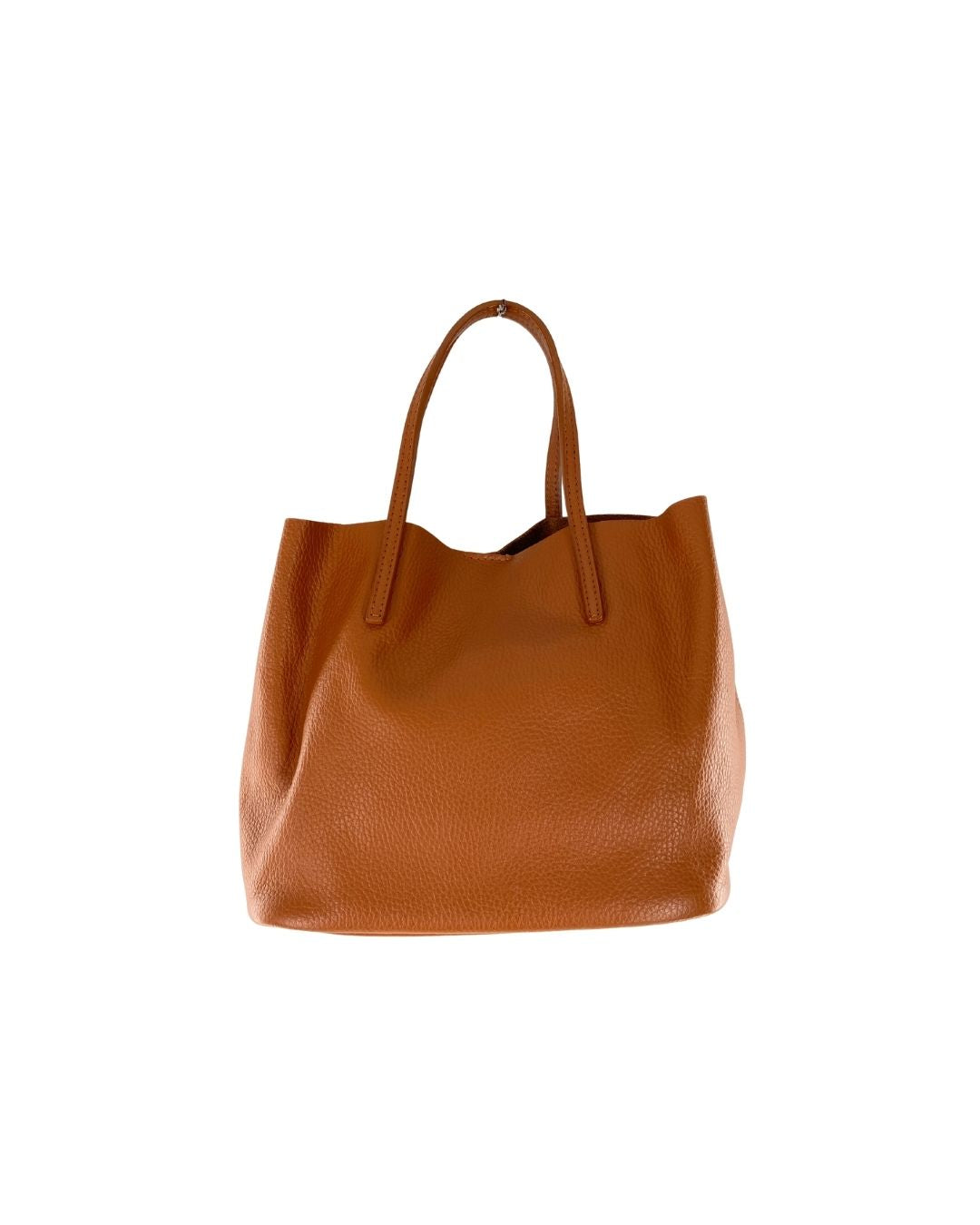 Cartera de mano en cuero