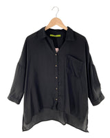 Camisa manga larga traslucida