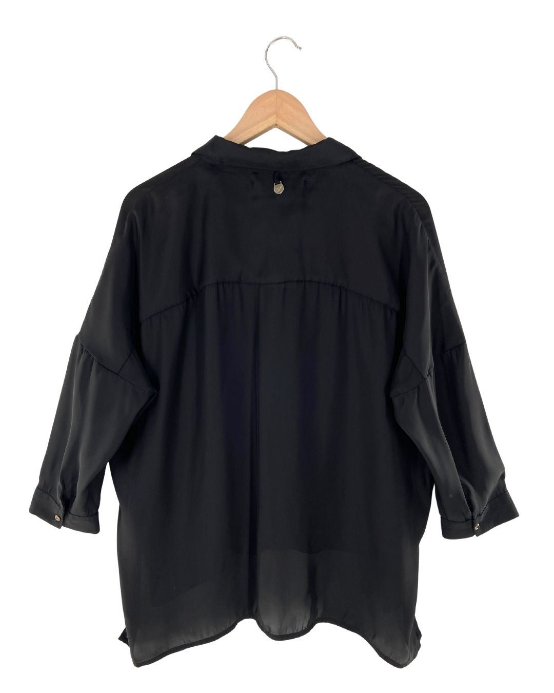 Camisa manga larga traslucida