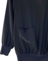 Blusa traslucida manga larga