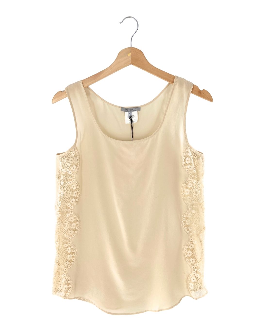 Blusa sleeveless con encaje