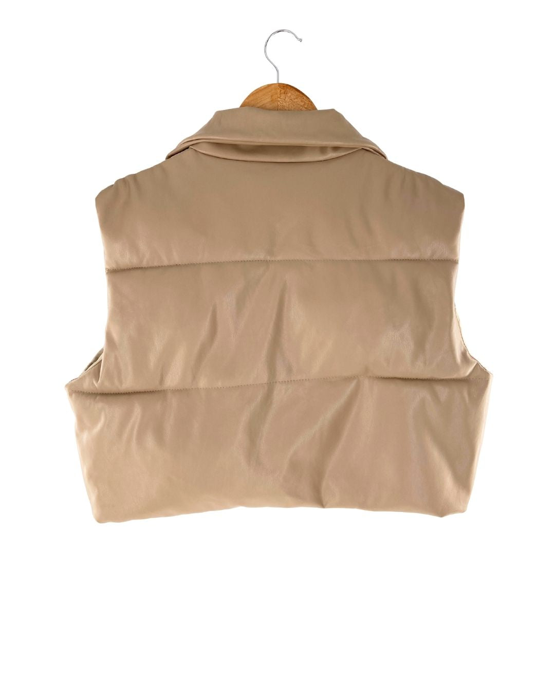 Chaleco crop acolchado