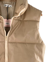 Chaleco crop acolchado