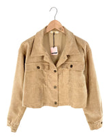 Sobrecamisa crop en pana