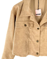 Sobrecamisa crop en pana