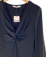 Vestido mini manga larga