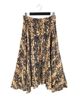 Maxi falda abotonada corte A