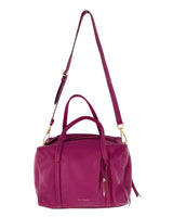 Cartera estilo baul en cuero