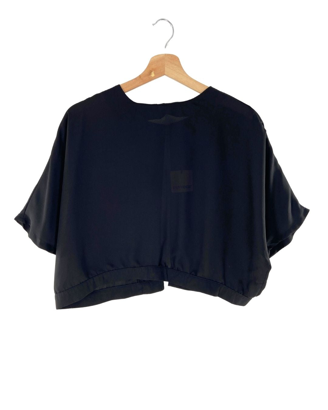 Blusa crop traslucida