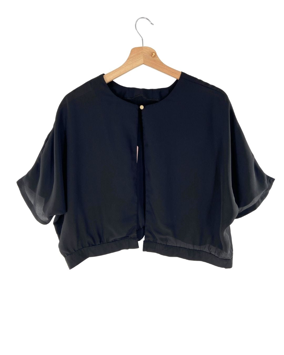 Blusa crop traslucida