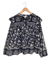 Blusa manga larga print flores