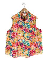 Blusa sleeveless abotonada