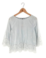 Blusa mangas 3/4 en ojalillo