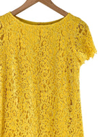 Vestido mini en guipure