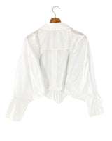 Camisa crop manga larga