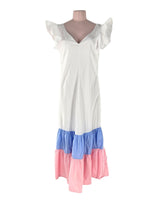 Maxi vestido vuelo en tiras