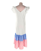 Maxi vestido vuelo en tiras