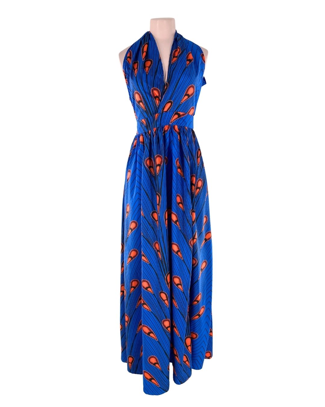 Maxi vestido anudado al cuello