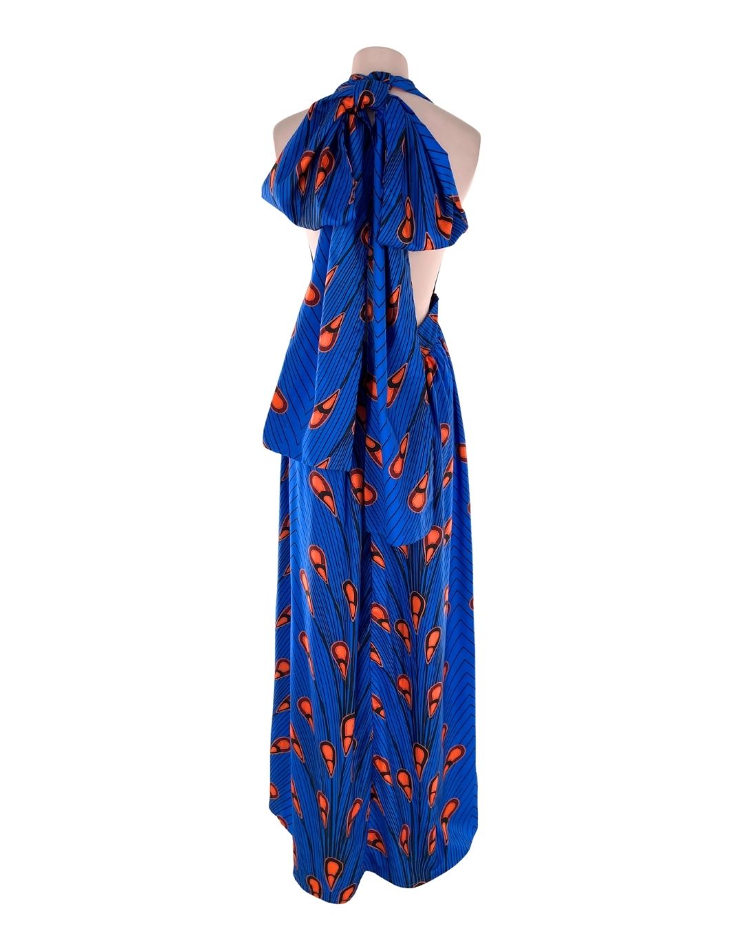 Maxi vestido anudado al cuello