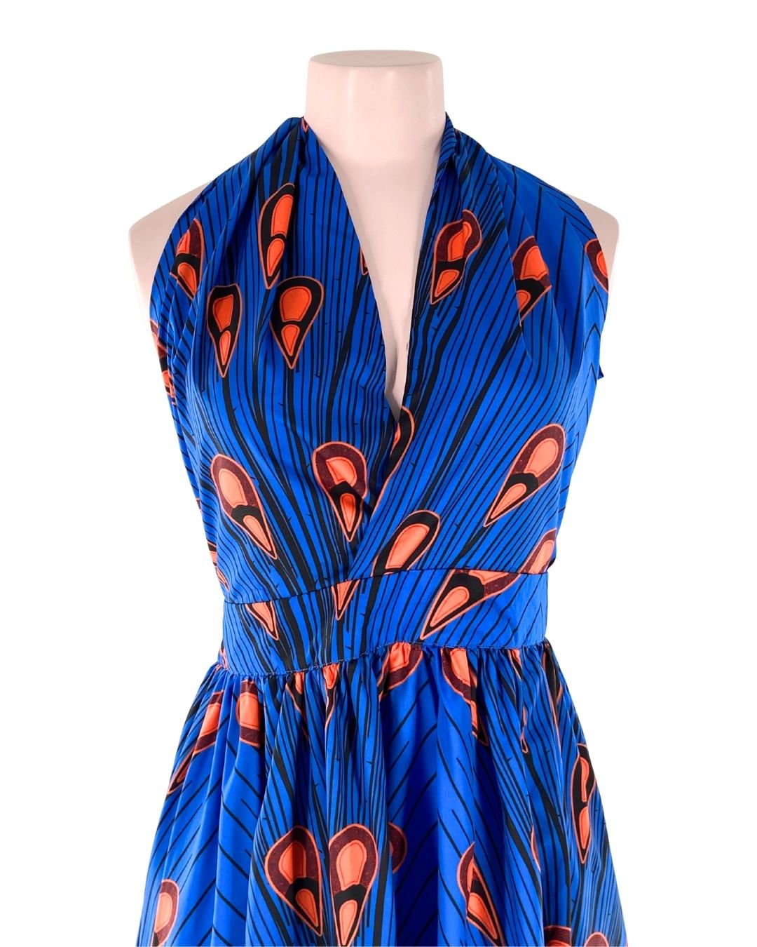 Maxi vestido anudado al cuello