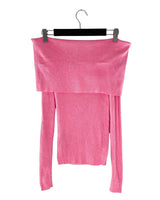 Saco tejido off shoulder