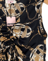Blusa crop print cadenas