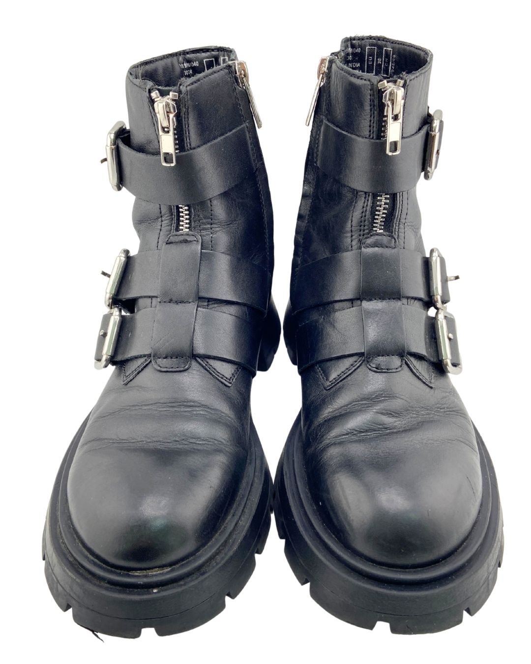 Botas biker con hebillas