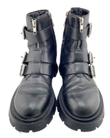 Botas biker con hebillas
