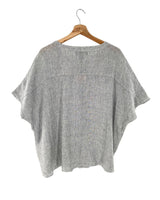 Camisa en lino manga caida