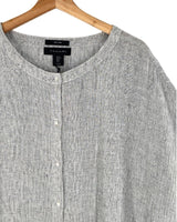 Camisa en lino manga caida
