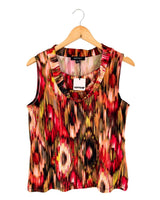 Blusa sleeveless print trazos