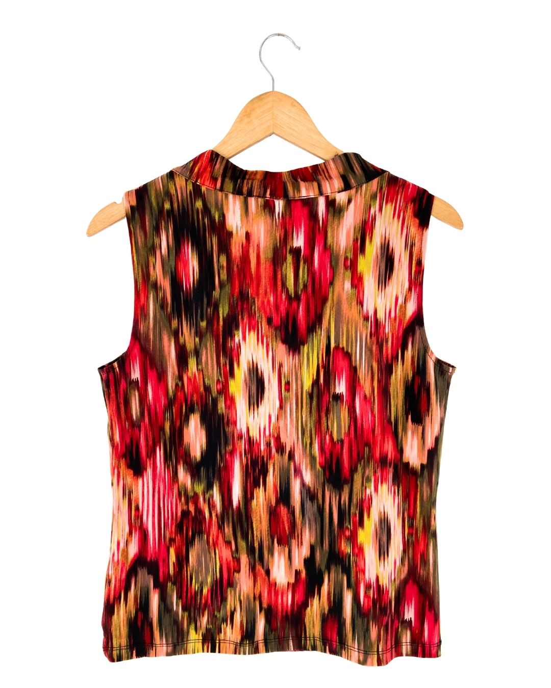Blusa sleeveless print trazos