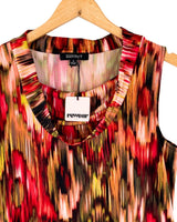 Blusa sleeveless print trazos