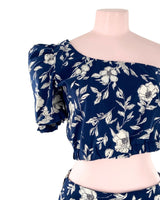 Set de blusa y falda en capa