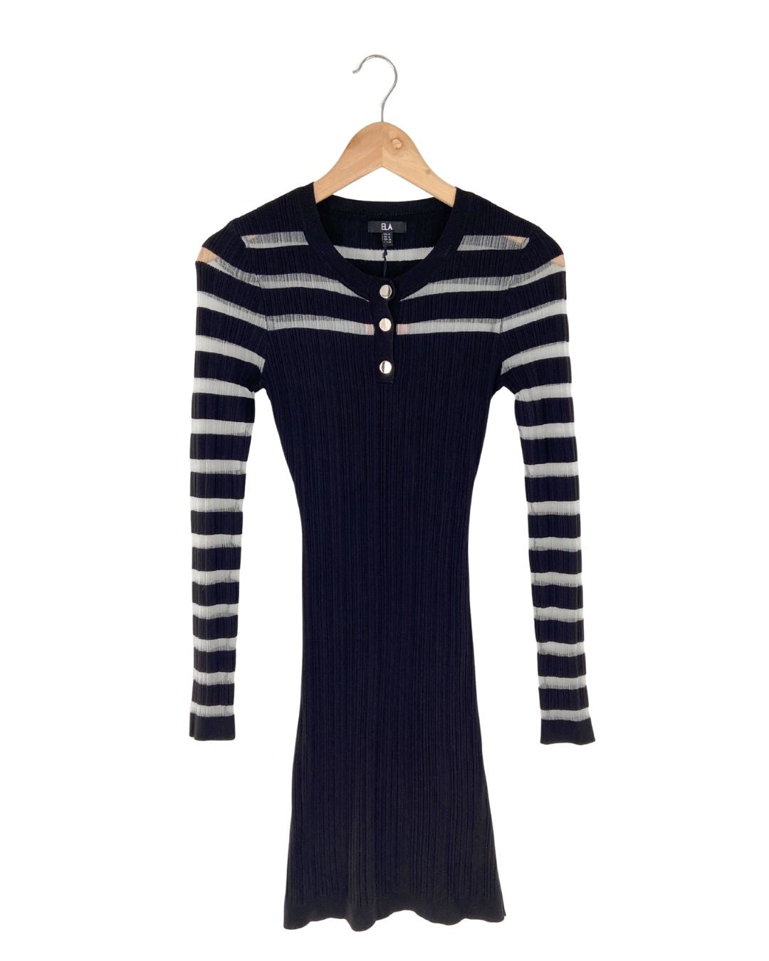 Vestido midi con textura