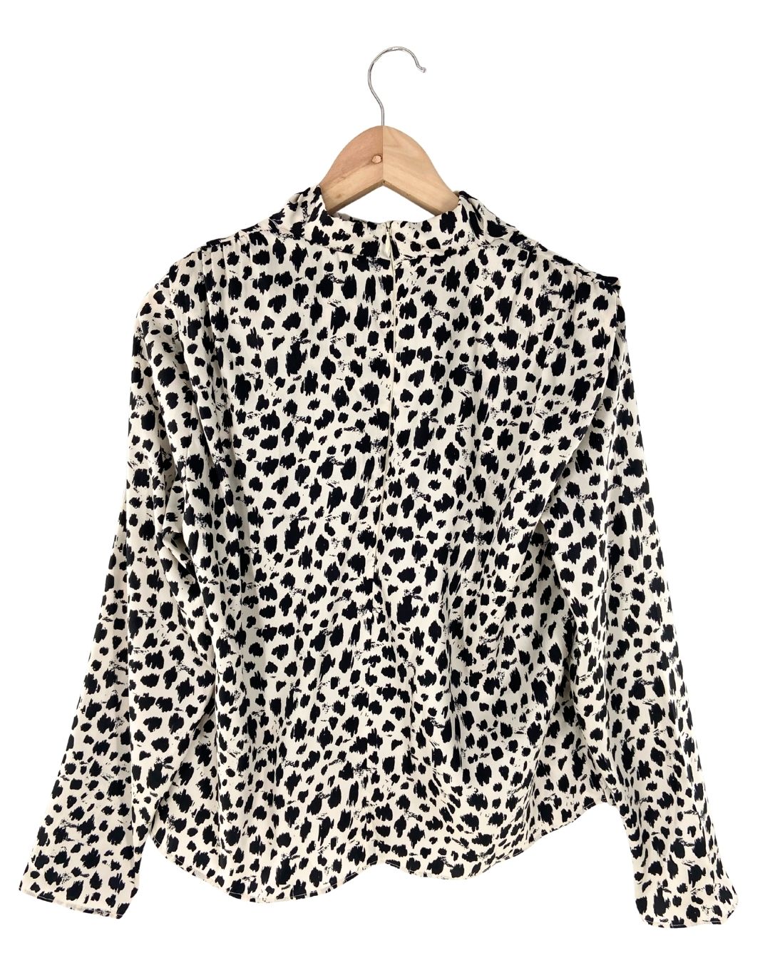 Blusa satinada manga larga