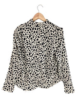 Blusa satinada manga larga